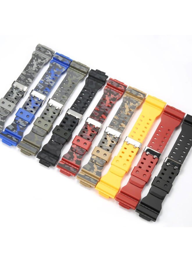 MCXGL 16mm Replacement Rubber Resin Strap for casio G-Shock GA100 GA110 GA120 GD100 G8900 Men's Watch Band - Image 3