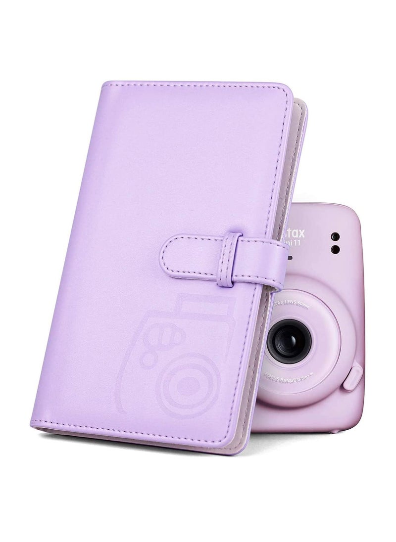 ZIKKON ZIKKON 2x3 inch Mini Photo Album 96 Photo Pocket Storage Album for fujifilm Instax mini film used in Mini 12119 907099Liplay Evo Mini 3 Photo CardsTickets Business CardsLilac purple  - Image 3