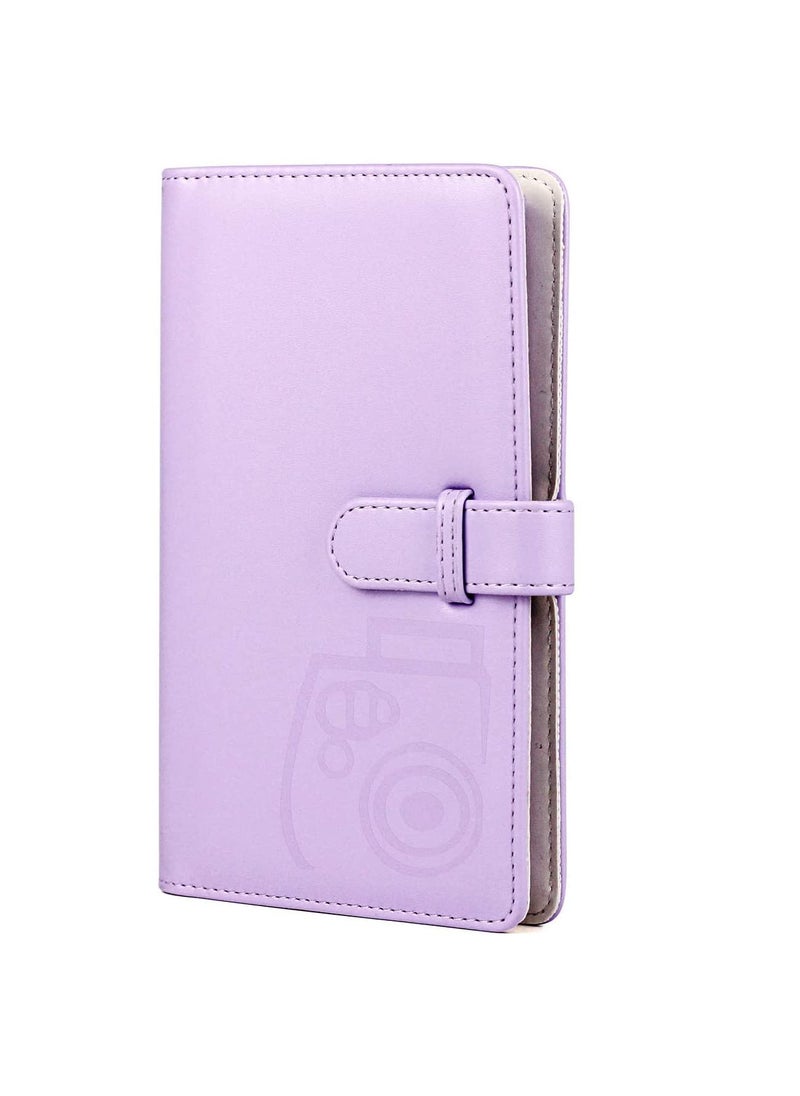 ZIKKON ZIKKON 2x3 inch Mini Photo Album 96 Photo Pocket Storage Album for fujifilm Instax mini film used in Mini 12119 907099Liplay Evo Mini 3 Photo CardsTickets Business CardsLilac purple  - Image 2