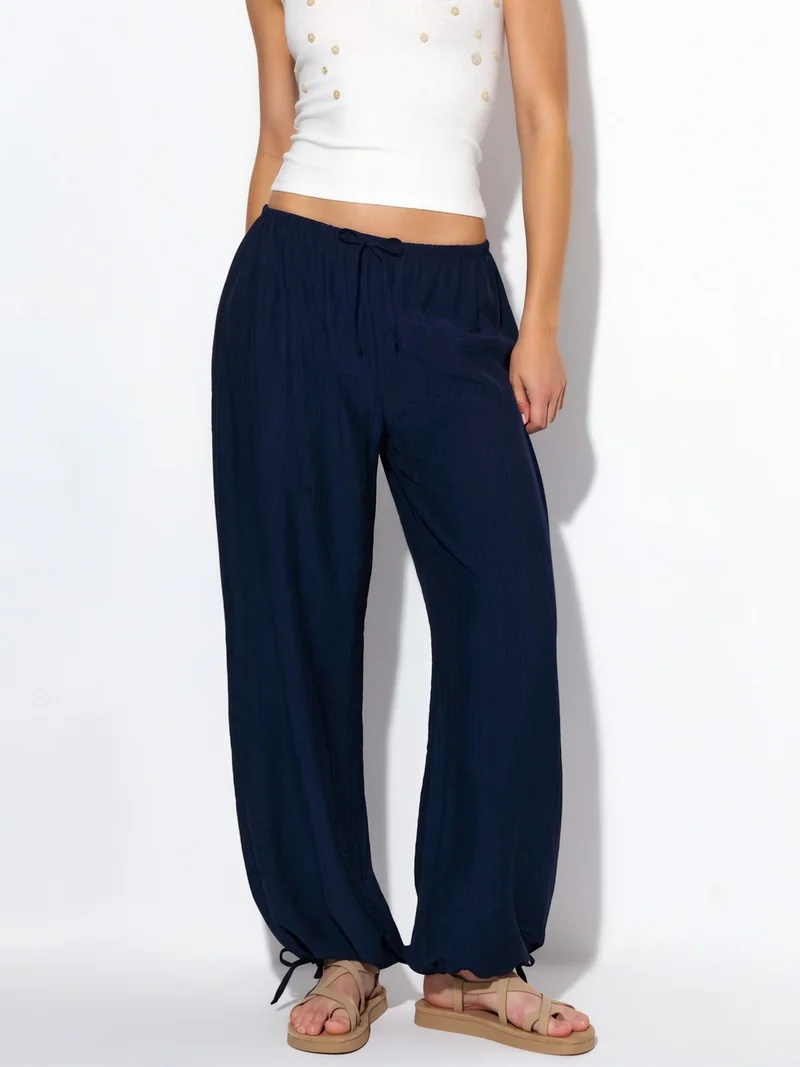 Busem BUSEM Elastic Waist Pants with Tie Detail