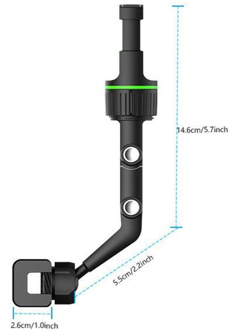 ELTRAZONE 360° Rear View Mirror Phone Holder, Multifunctional Rearview Mirror Phone Holder with 3 in 1 Charging Cable - Image 3