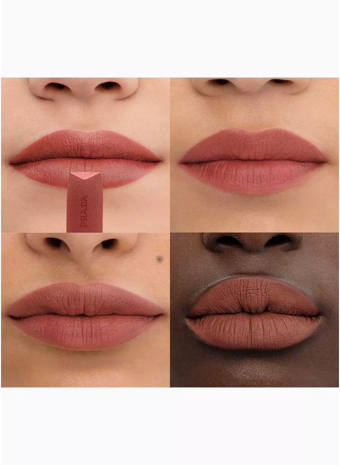 Prada Monochrome Hyper Matte Refillable Lipstick 3.9g  B02 | Long-Wear Velvet Matte Lipstick - Image 4