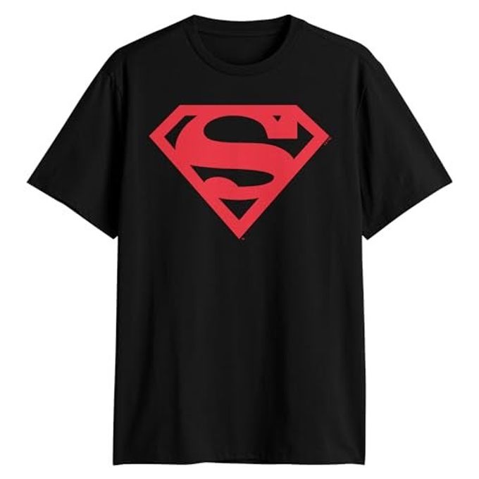 SUPERMAN Superboy Connor Kent Logo Symbol Justice League DC Costume Adult T-Shirt(XL, Black) - Image 5