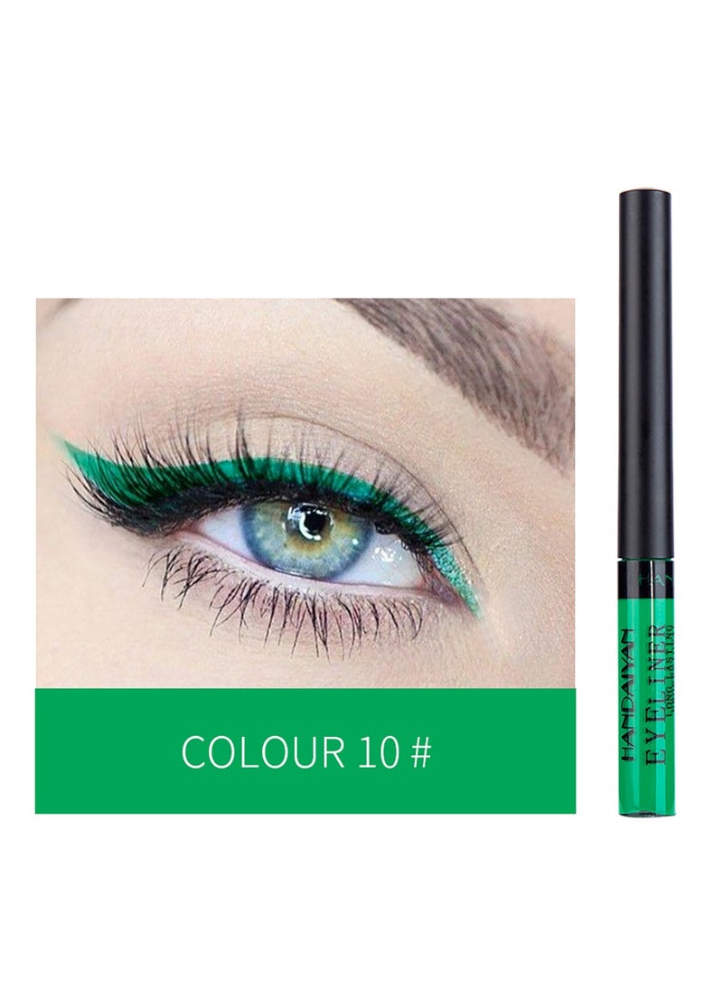 Handaiyan Waterproof Eyeliner color Liquid Liner UV Finish Professional Makeup Long Lasting Quick Smudge Proof Hyper Drying Resistant Stay All Day Waterline Winged Instant Result  - Image 2