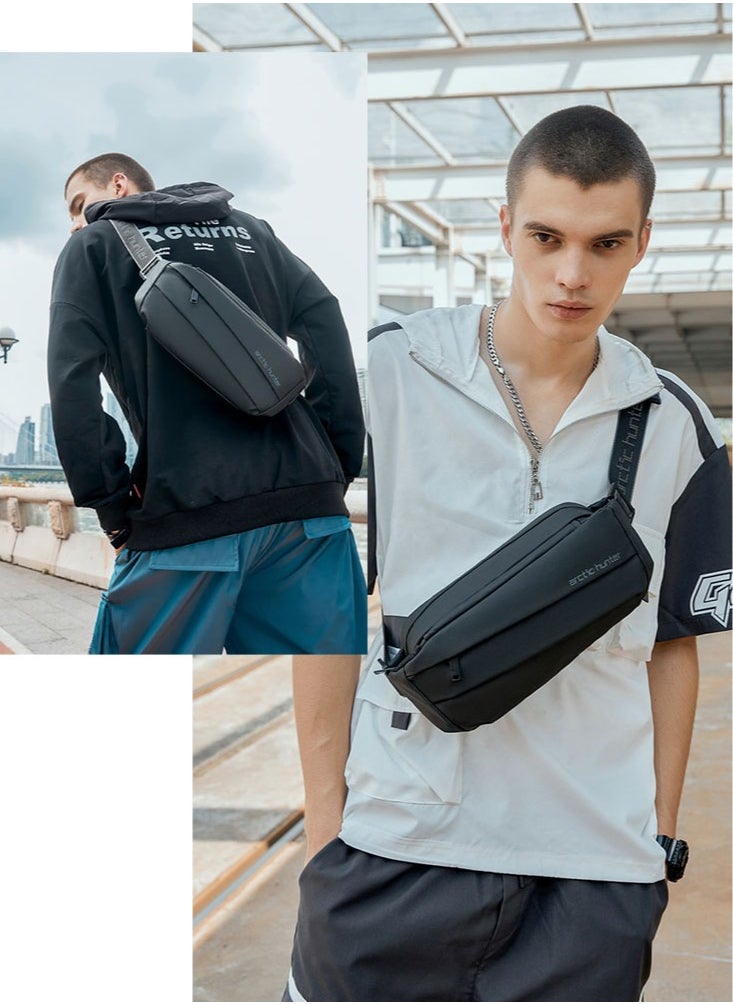 ARCTIC HUNTER Waist Belt Bag Waistpack for Sports Workout Traveling Running Hiking Wallets Money Pack Phone Bag for Men,Black  - Image 2