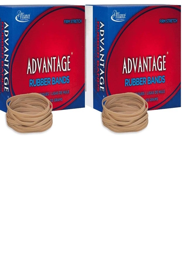 Alliance Rubber 26339 Advantage Rubber Bands Size #33, 1/4 lb Box Contains Approx. 150 Bands (3 1/2" x 1/8", Natural Crepe) (2) - Image 1