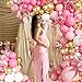 LANGASQUE Pink White Gold Balloon Garland Arch Kit 140Pcs Hot Pastel Pink Gold White Confetti Balloons With Stars for Birthday Wedding Birdal Shower Gender Reveal Graduation Party Decorations - Image 4