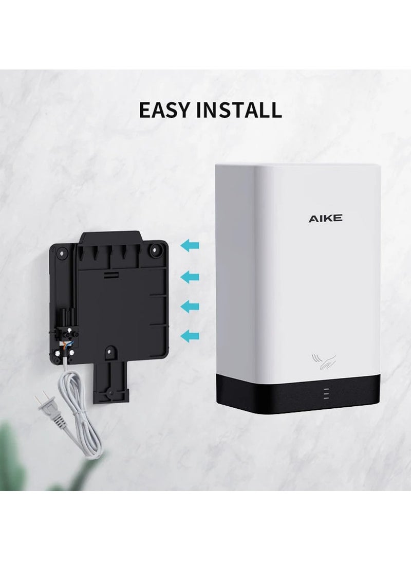 AIKE Automatic Wall Hand Dryers Portable Mini Hand Dryer Washroom Drying Hands 10-15s Quick Drying 900W 220V - Image 5