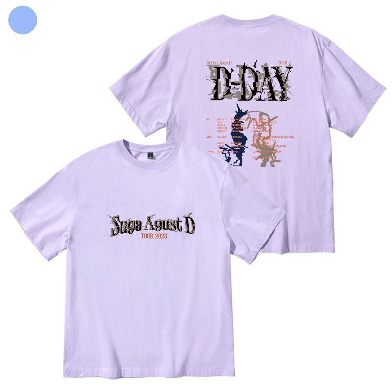Generic Kpop BTS SUGA AgustD Concert Tee Women 2 black - Image 2