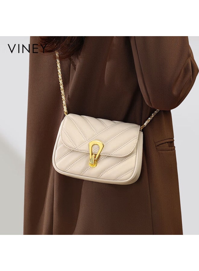 Viney Women's Handbag, Cowhide Crossbody Phone Bag, Stylish Shoulder Chain Bag, Birthday Gift With High-end Feel For Girlfriend Or Wife - Image 3