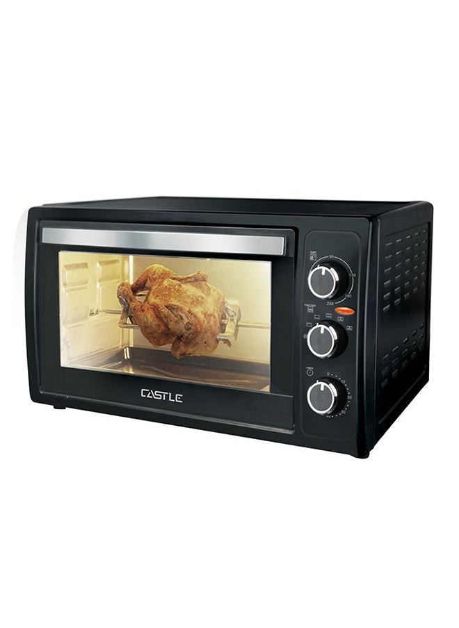 Castle Castle Electric Oven 45 Liters (Fan, Grill and Lamp) Double Glass 