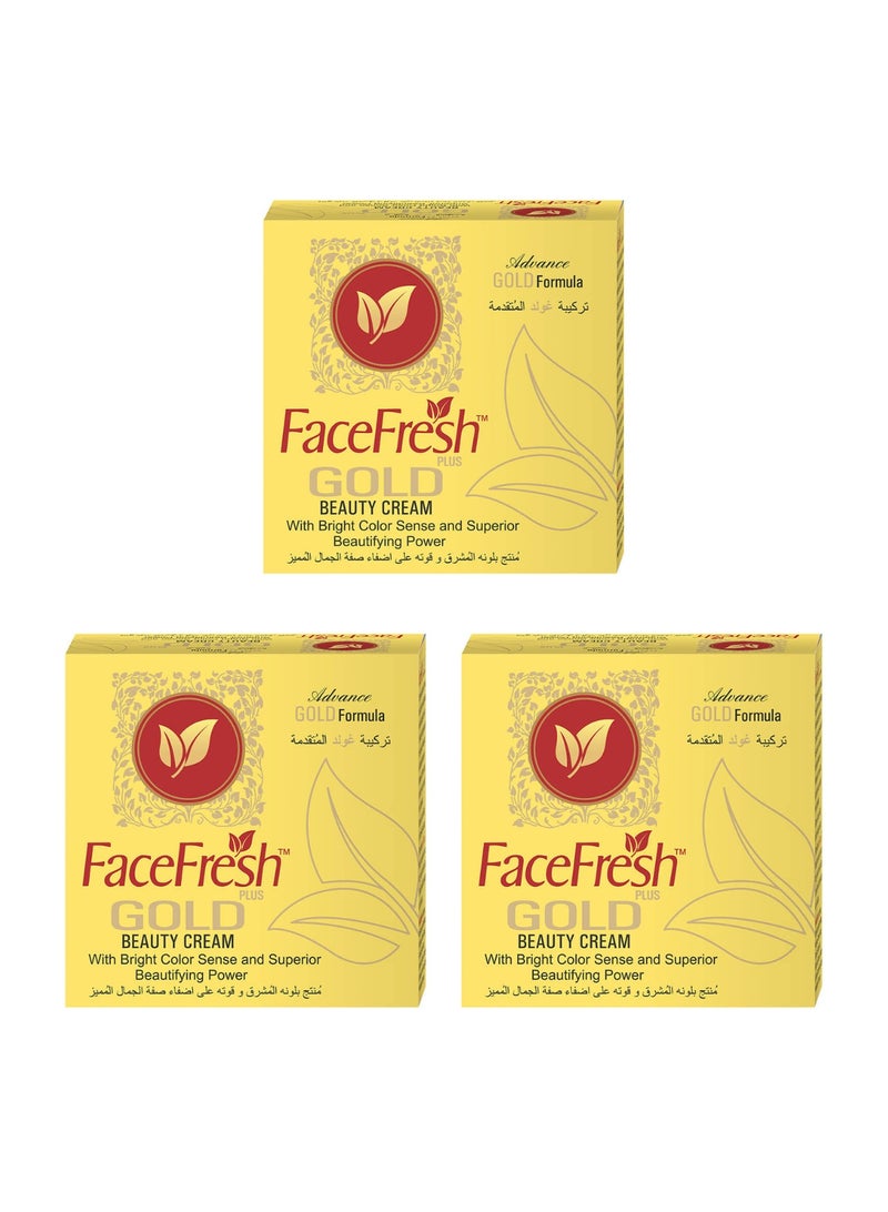 فايس فريش كريم فيس فريش جولد بلس للتجميل - عبوة من 3 - Image 1