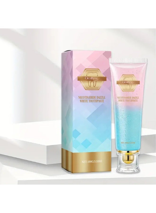 DubaiGallery Niacinamide Dazzle White Toothpaste, Fresh Breath Niacinamide, Bodyaccel Toothpaste, Body Accel Niacinamide Whitening Toothpaste 100g - Image 1