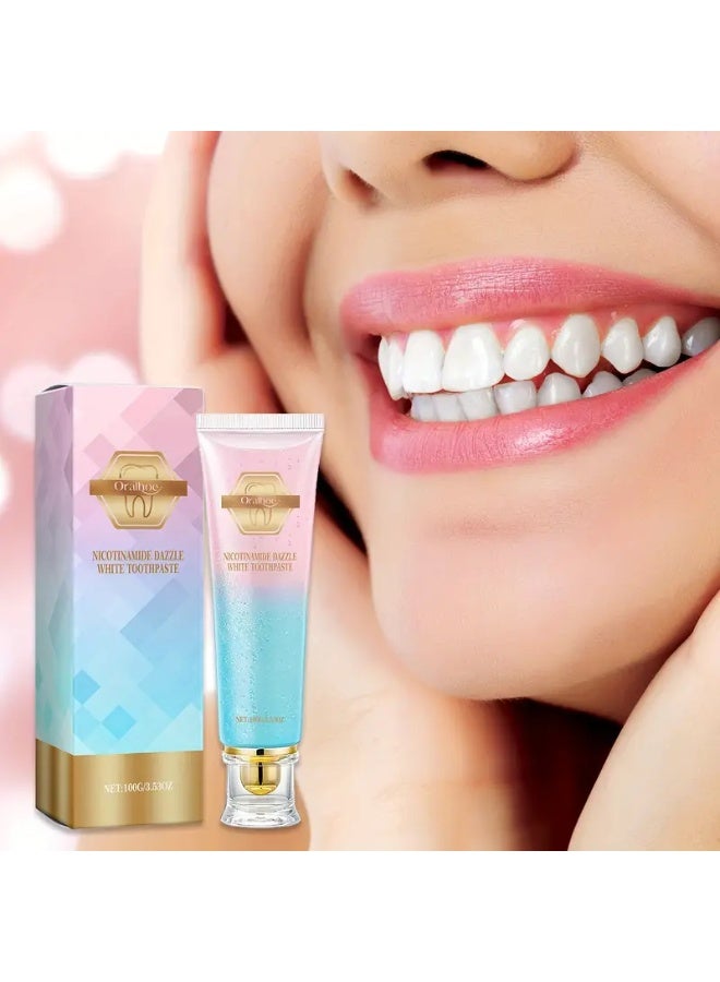 DubaiGallery Niacinamide Dazzle White Toothpaste, Fresh Breath Niacinamide, Bodyaccel Toothpaste, Body Accel Niacinamide Whitening Toothpaste 100g - Image 3