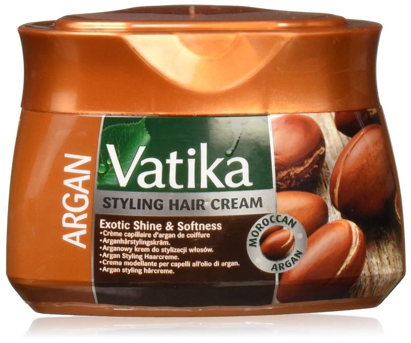 Vatika Naturals Dabur Vatika Naturals Hair Cream Natural Moisturizing Hair Cream for Men and Women with All Hair Types  Short Long Curly Dry or ColorTreated Hair Scalp Hydrating Moisturizer 210ml Argan