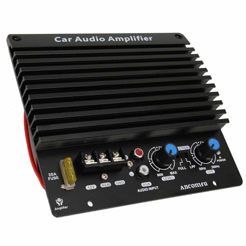 Bewinner 12V Car Amplifier Board 1000W High Power Audio Amplifier Amp Board for Vehicle, Aluminum Alloy Subwoofer Plate with Heat Dissipation Panel, Ultra Thin Design Easy Installation - Image 1