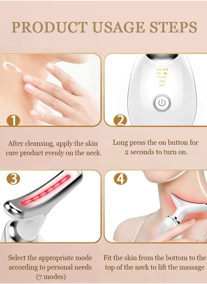 ONE AG ANT - Firming Wrinkle Removal Device, Neck Face Lifting Tighten Massager, LED Photon Therapy Anti Wrinkle Double Chin Remover - Image 1
