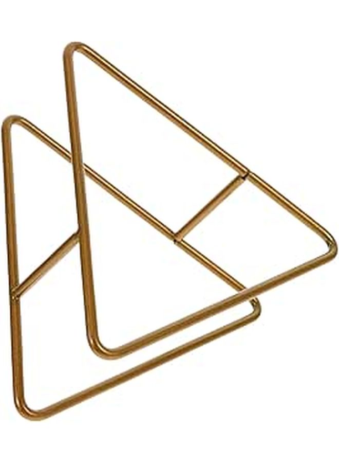 Sturdy Iron Triangle Kitchen Organizer Holder Compact Design Elegant Finish - Image 1