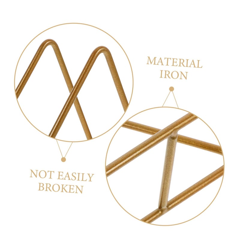 Sturdy Iron Triangle Kitchen Organizer Holder Compact Design Elegant Finish - Image 4