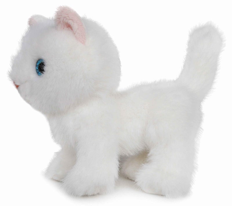 Ice King Bear Fluffy Little Cat Stuffed Animal Small Plush Toy 6 Inches (White) - Image 4