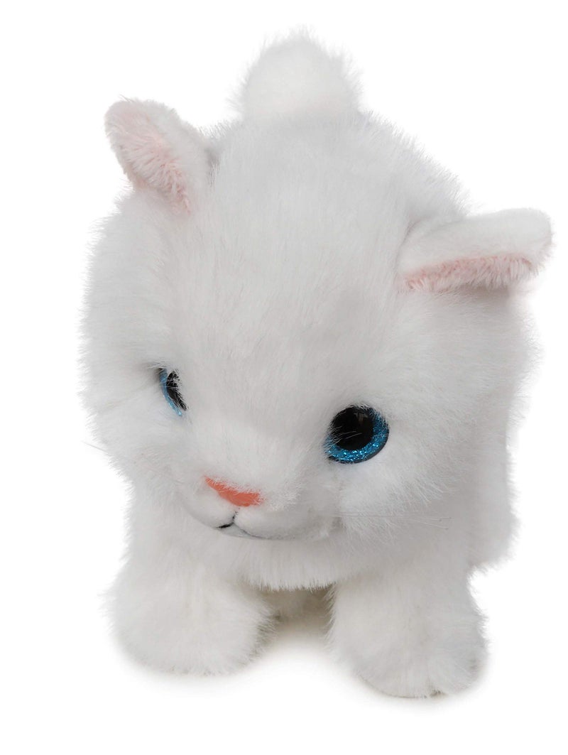 Ice King Bear Fluffy Little Cat Stuffed Animal Small Plush Toy 6 Inches (White) - Image 5