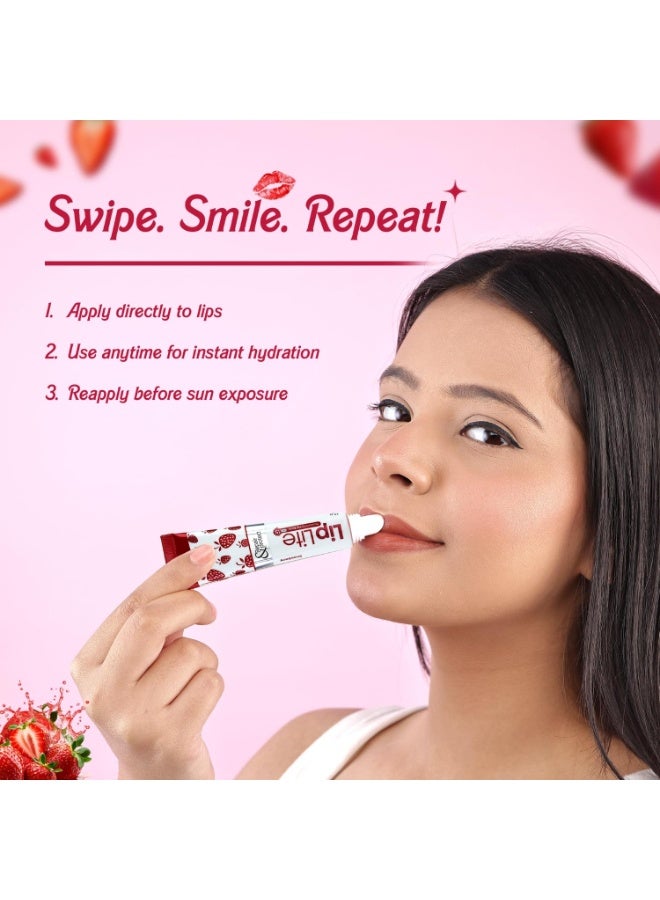 Leeford Liplite Moisturizing Lip Balm With Spf 15-15G (Pack Of 6) | Enriched With Almond,Jojoba Oil & Vitamin E | Helps To Smooth, Hydrates & Lightens Lips, White - Image 4