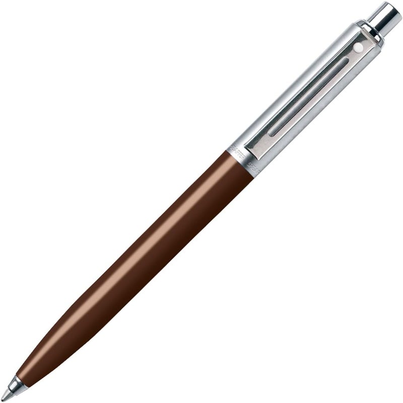 SHEAFFER Sheaffer Sentinel Coffee Bean Resin Barrel Chrome Cap Nickel Plate Trim Ballpoint E23212551  - Image 1