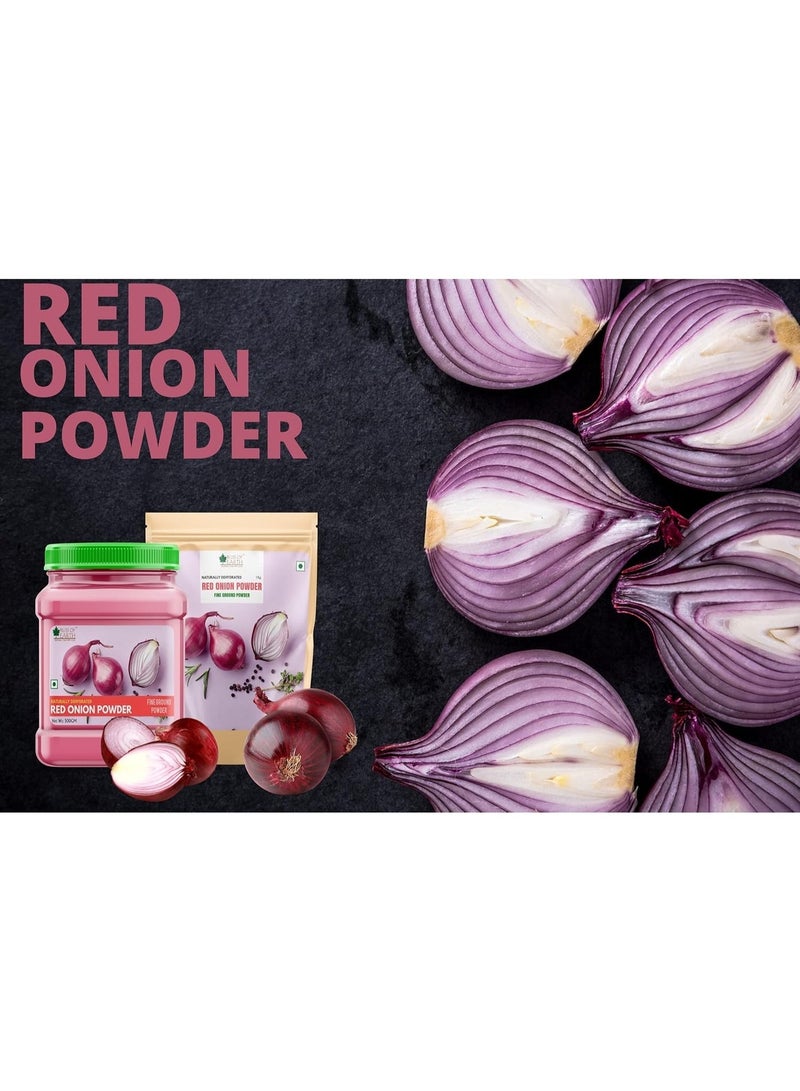 BLISS OF EARTH Natural Red Onion Powder Dehydrated Good For Cooking and Hair Growth Pack of 3x500Gm - Image 3
