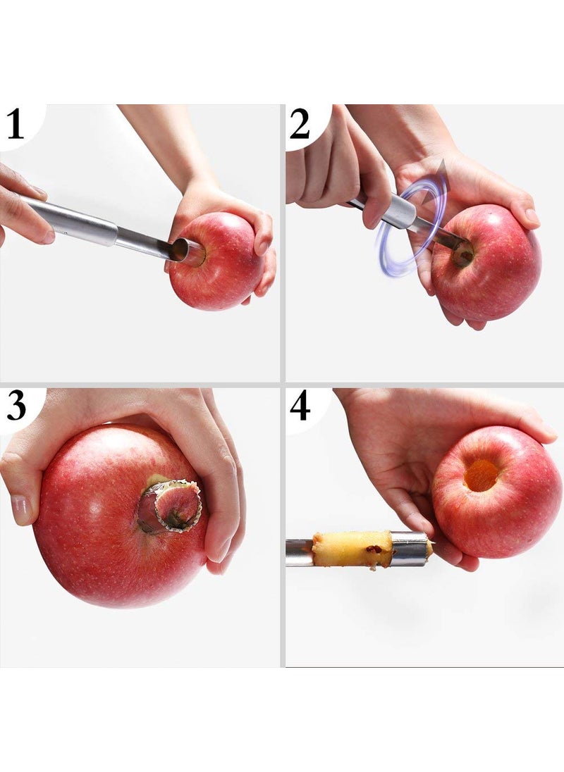 Ramkuwar with device of R Ramkuwar with device of R Apple Corer Stainless Steel Core Remover for Apple and Pear Kitchen Gadget Dishwasher Safe  - Image 3