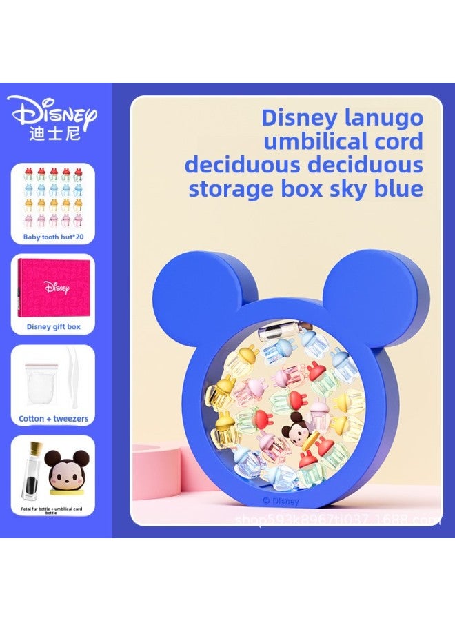 Disney Fetal Hair Umbilical Cord Collection Box Fetal Hair Souvenir Preservation Box Making Newborn Baby Baby Navel Baby-Specifications:  Loose Hair Bottle + Umbilical Cord Bottle + Deciduous Teeth Box (with 20 Teeth Houses)  - Image 1