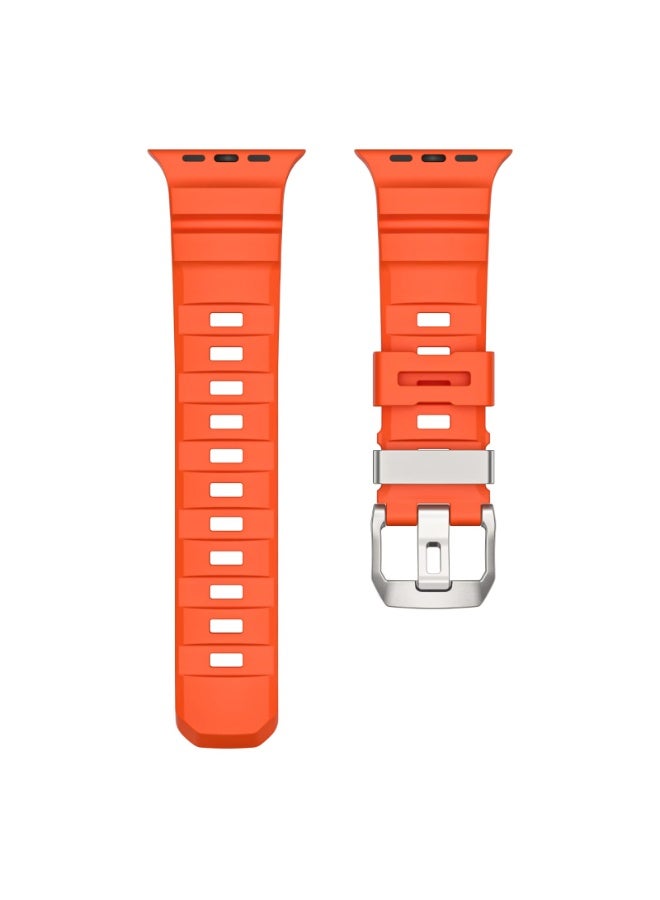 SHOPI ROCKY POINT STRAPS 42/44/45/46/49 – Premium Silicone Watch Strap in Orange Color - Image 1