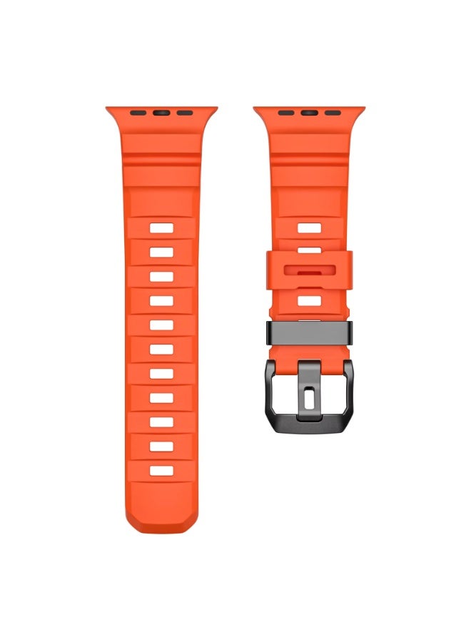 SHOPI ROCKY POINT STRAPS 42/44/45/46/49 – Premium Silicone Watch Strap in Orange Color - Image 4
