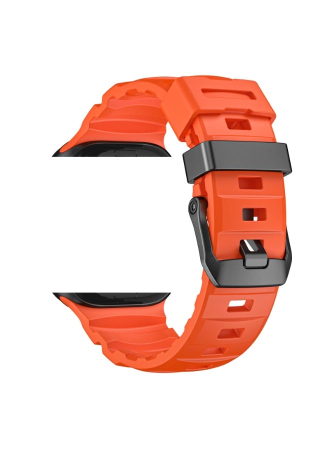 SHOPI ROCKY POINT STRAPS 42/44/45/46/49 – Premium Silicone Watch Strap in Orange Color - Image 2