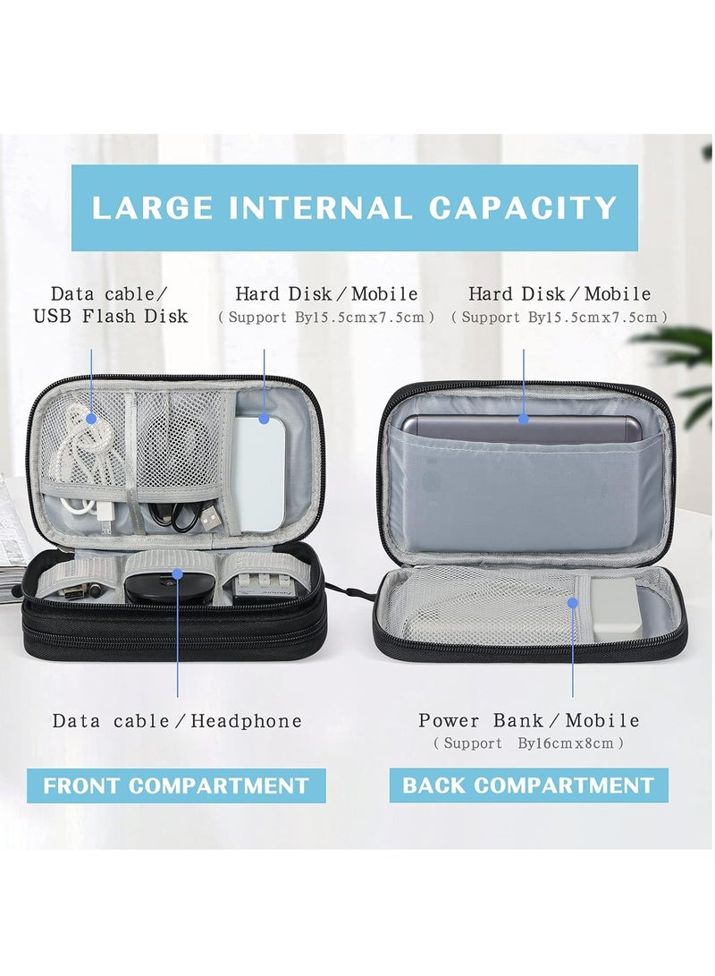 أوزيغالور حقيبة تنظيم الإلكترونيات المحمولة، حقيبة كبلات السفر للشواحن، ومحركات الأقراص الصلبة، وبنوك الطاقة. - Image 3