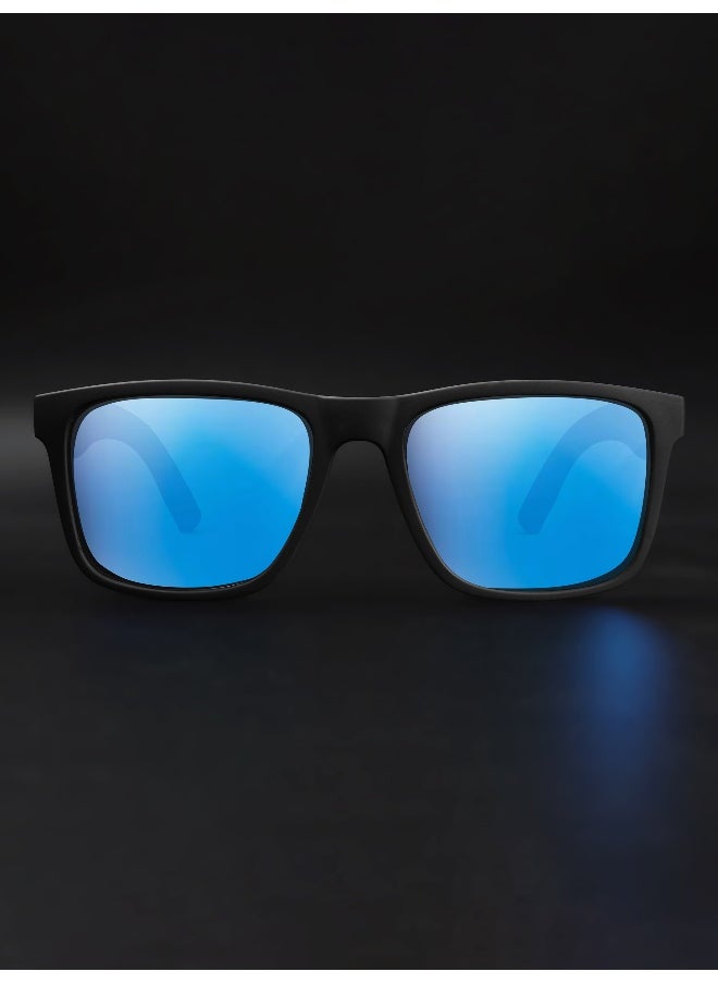 Woggles Auralite Mirrored Polarized Square Sunglasses  - Image 4