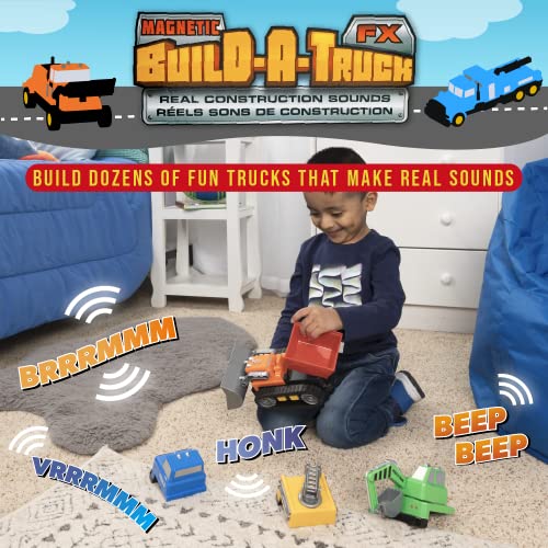 Popular Playthings Magnetic BuildATruck Set Construction Vehicles for Kids Creative Truck Play Gifts for Toddlers Ages 2 Up 4 Pieces - Image 5