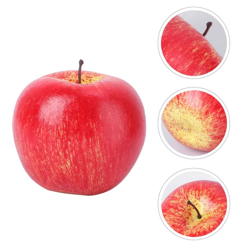 Realistic Red Artificial Foam Fruit Decor 5PCS Kitchen Home Party Display - Image 4