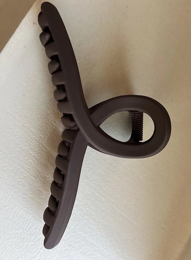 Goolsky Large Hair Claw Clip for Women - Simple Style, Strong Grip with Cross Design - Perfect for Thick & Thin Hair, Ponytails - Image 2