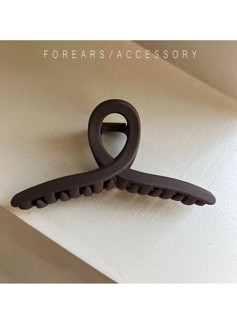 Goolsky Large Hair Claw Clip for Women - Simple Style, Strong Grip with Cross Design - Perfect for Thick & Thin Hair, Ponytails - Image 3