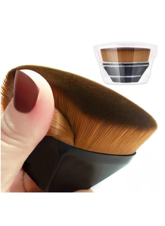 OASIS-TH 2 packs  Foundation Makeup Brush Flat Top High-Density Multifunctional for Flawless Powder Foundation Brush with Protective Case - Image 1