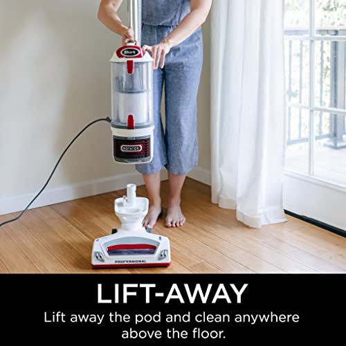 Shark Upright Vacuum Cleaner | Rotator Lift-Away | Pet Hair, Carpet & Hard Floor Cleaning | Dusting Brush, Upholstery & Crevice Tools | HEPA Filter | Swivel Steering | Headlights | White/Red | NV501 - Image 3