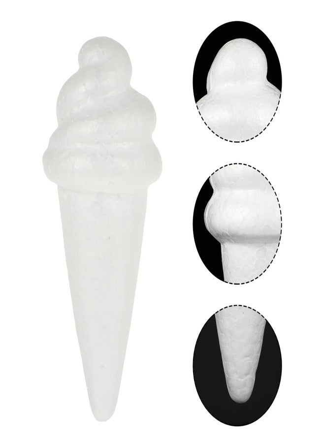 CORHAD 10Pcs DIY Foam Model Ice Cream Shapes for Creative Painting Projects Safe Foam Craft Materials for Boy Girl and Educational Fun for Home Decor - Image 5