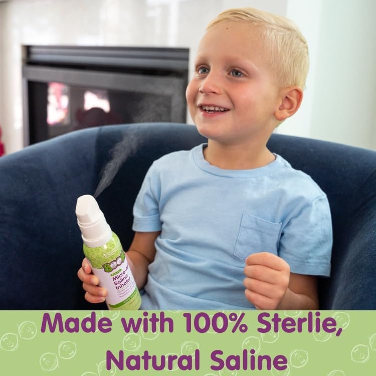 Boogie MicroMist Saline Inhaler Refill Baby Nose Congestion Relief Nasal Spray for Kids Pediatrician Recommended Unscented 17 oz Pack of 2 - Image 5