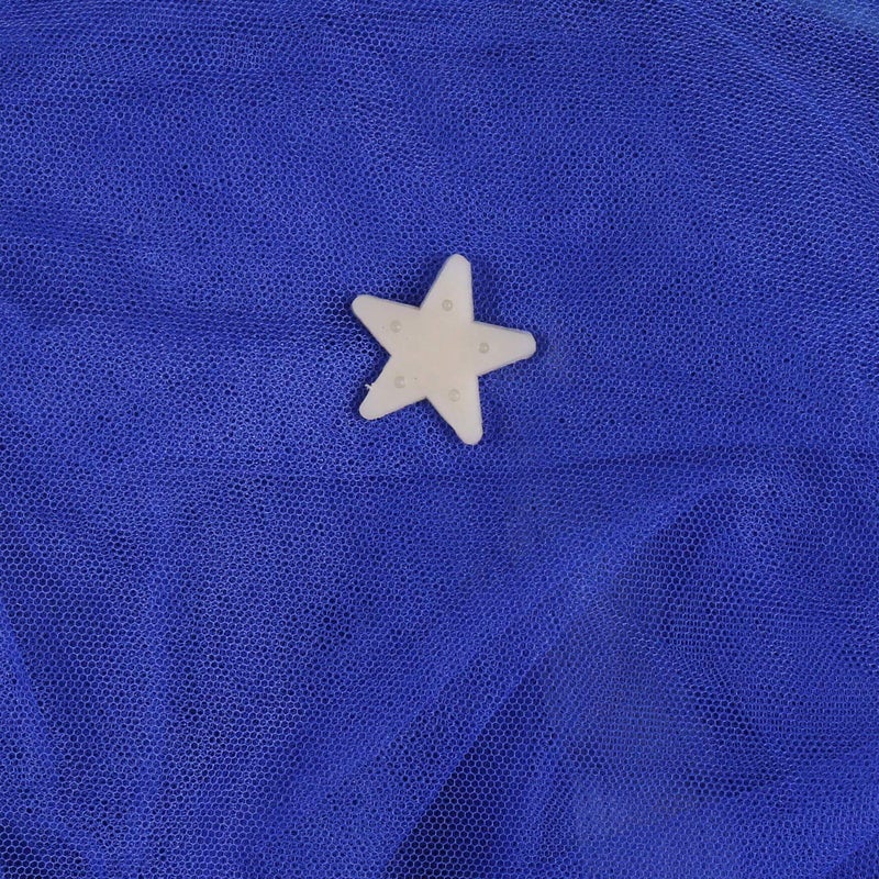 Backbone Mosquito Net - Foldable, King Size Double Bed with Saviours - (Full Blue) - Image 5