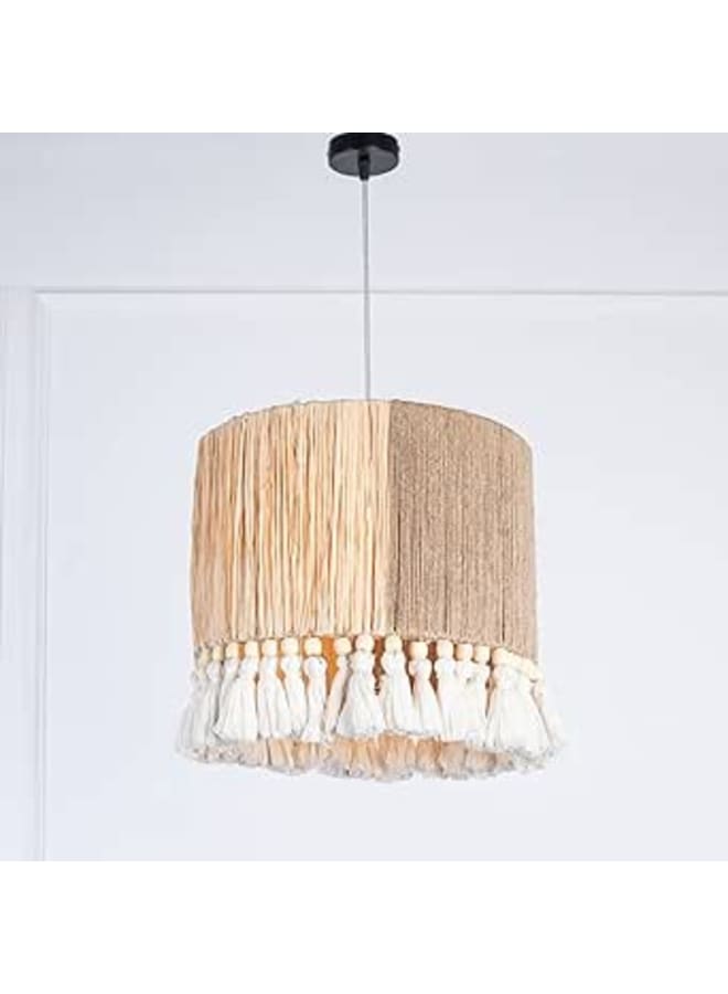 Kandil Egypt Modern Fabric Chandelier 35 Cm - Beige
