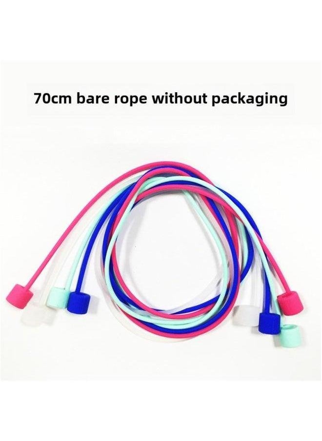 Generic - 70cm Silicone Anti-loss Rope For Airpods Bluetooth Earphones Strong Sales Digital Computer/bluetooth Earphone Case-Color:70cm Bare Without Packaging-Model:Sakura Powder - Image 1