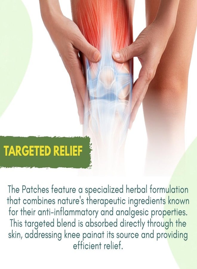 ساميشا لصقات عشبية طبيعية لتخفيف آلام المفاصل والركبة - لصقات لتخفيف الألم للرجال والنساء | لصقات عشبية مهدئة للتيبس والتورم | شرائط مريحة لتخفيف آلام الركبة - 20 لصقة - Image 4