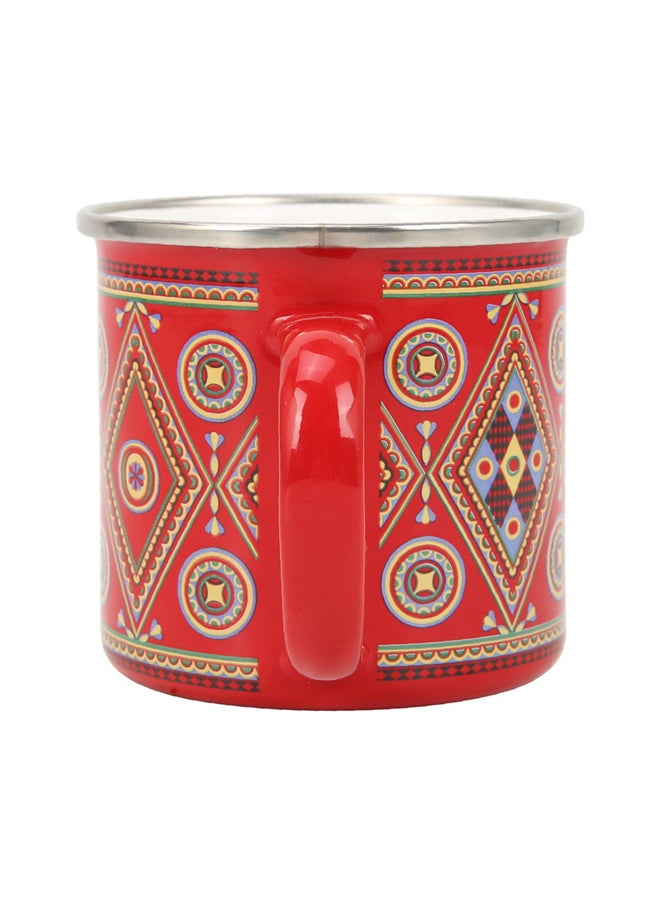 AL SANIDI - Najdi inscription cup, Coffee cup for trips and travel, Red, 750 ml - Image 1