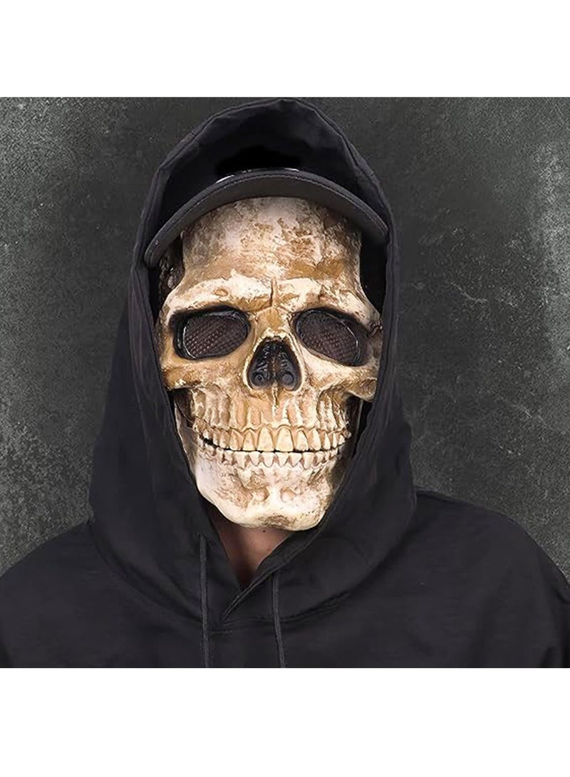 Ghost Mask Latex Horror Mask Cosplay Headgear Masquerade Costume Accessories Halloween (B) - Image 5