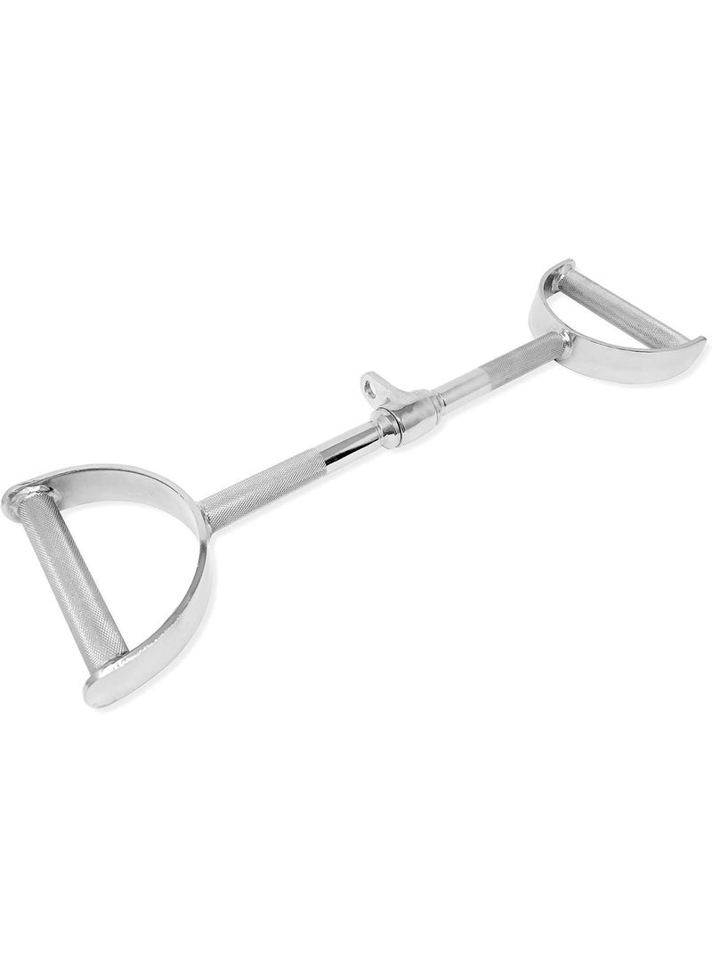 Generic Professional 70cm Pull Down Ruler with D-Handles, Swivel Cable Attachment for Pull Down Machine, Durable Chrome Plated Steel, Weight Lifting Accessories and Home Gym Equipment  - Image 4